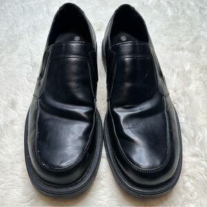 Protocol Slip-On Loafers with Rounded Toe and Durable Sole Black Size 12